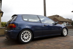 1999 Honda Civic with 15x7 wheels