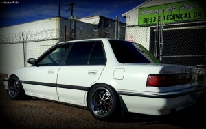 1996 Honda Civic with 15x8.5 Axis Sakura wheels