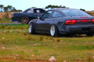 1991 Nissan S13 with 15x9 southern way mesh wheels
