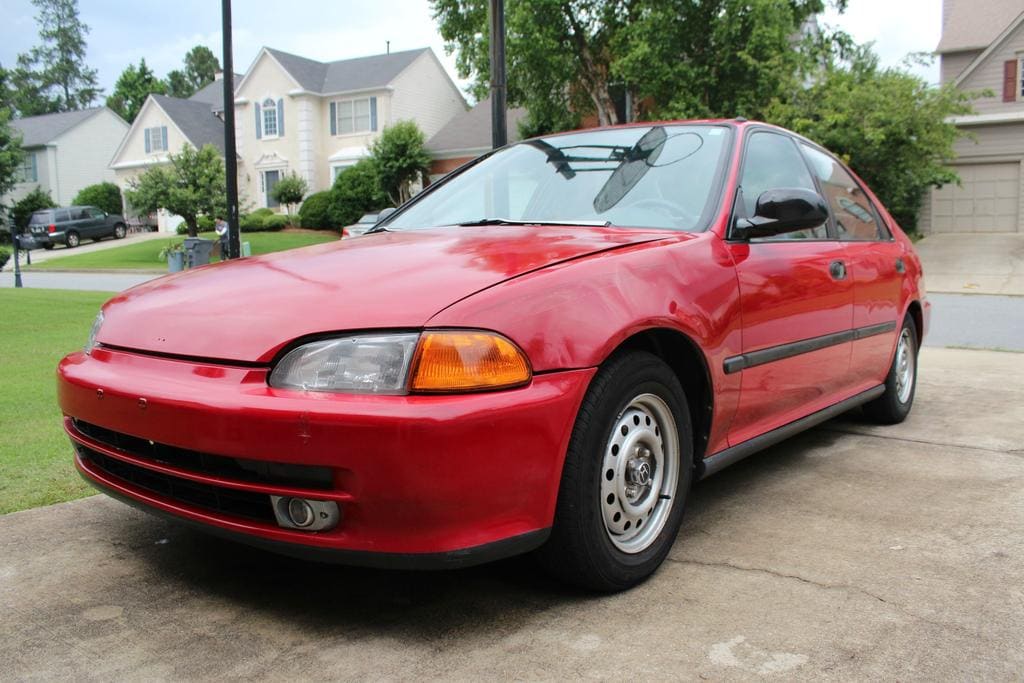 1996 Honda Civic with 13x5 wheels