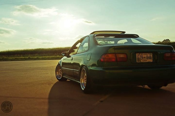 2000 Honda Civic with 15x8 MRR FF5 wheels