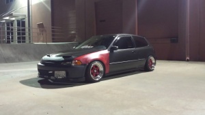 1999 Honda Civic with 15x8.25 wheels