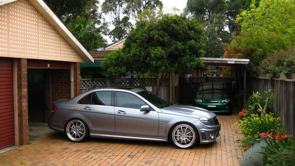 2009 Mercedes-Benz C-Class with 20x8.5 HRE Comp 93 wheels
