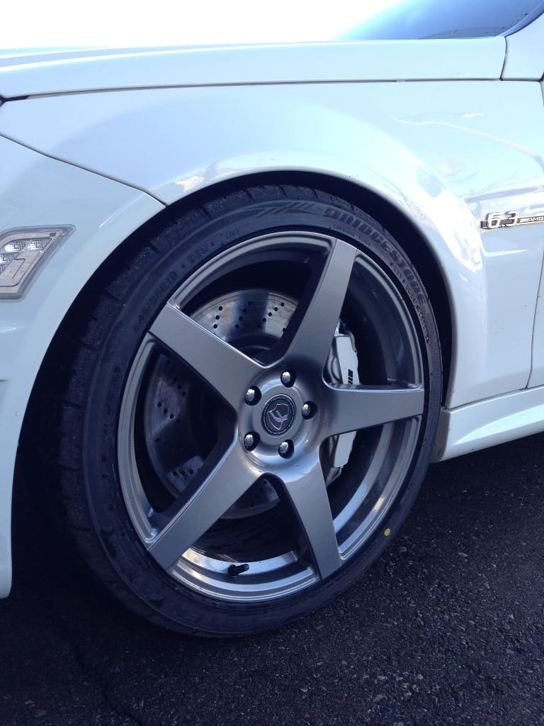 2010 Mercedes-Benz C-Class with 19x8.5 Forgestar CF5 wheels