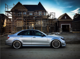 2010 Mercedes-Benz C-Class with 19x8.5 HRE P43S wheels