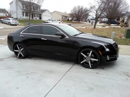 2013 Cadillac ATS with 20x8.5 Lexani R-Four wheels