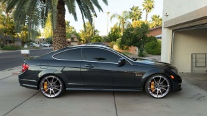 2010 Mercedes-Benz C-Class with 20x8.5 HRE P44SC wheels