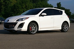 2011 Mazda Mazda3 with 18x7.5 BBS RK wheels