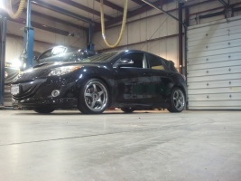 2010 Mazda Mazda3 with 18x8 Gram light 57pro wheels
