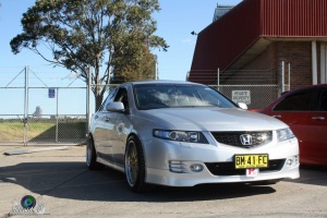 2007 Acura TSX with 18x8 BBS LM wheels