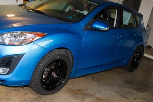 2010 Mazda Mazda3 with 17x8 Enkei RPF-1 wheels
