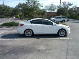 2010 Mazda Mazda3 with 18x8.5 Konig Kiloram wheels