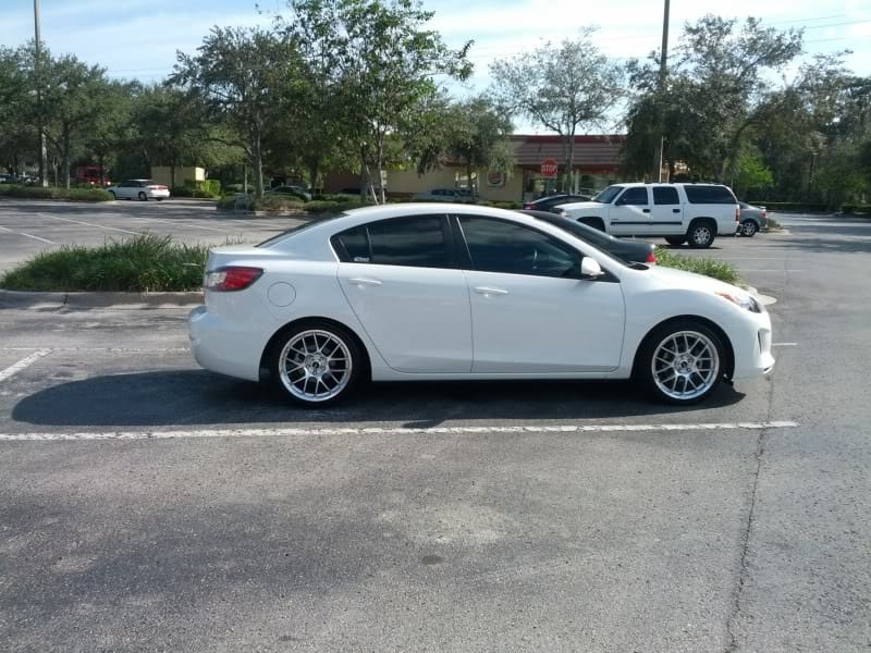 2010 Mazda Mazda3 with 18x8.5 Konig Kiloram wheels