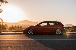 2010 Mazda Mazda3 with 18x8 wheels