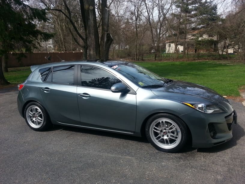 2010 Mazda Mazda3 with 17x8 Enkei RPF1 wheels