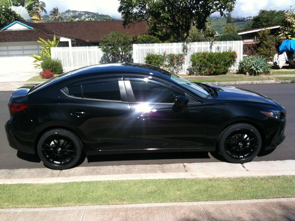 2014 Mazda Mazda3 with 18x8 OZ Ultraleggera wheels