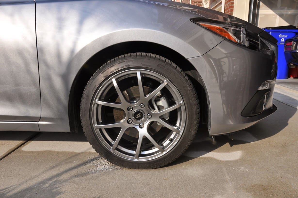 2015 Mazda Mazda3 with 18x8 Enkei M52 wheels