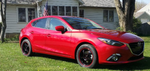 2014 Mazda Mazda3 with 17x8 Motegi Traklite 1.0 wheels