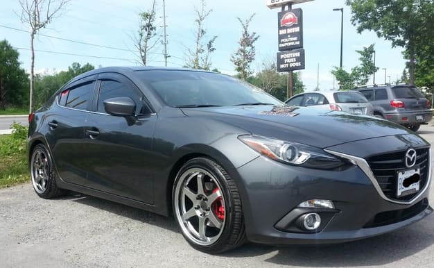 2016 Mazda Mazda3 with 18x8.5 Varrstoen ES2 wheels