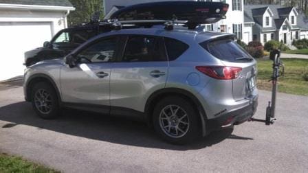 2014 Mazda CX-5 with 17x7 Motegi MR121 wheels