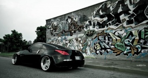 2006 Nissan 350Z with 19x10 SSR Vienna EV wheels