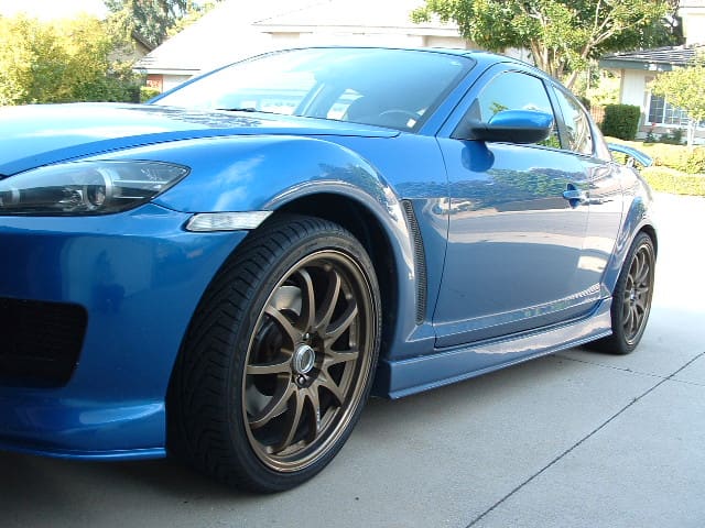 2009 Mazda RX-8 with 19x8 Volk CE28N wheels