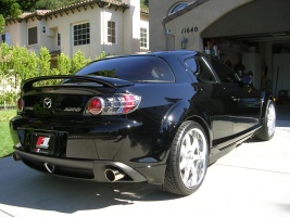2011 Mazda RX-8 with 19x8.5 Volk GT-7 wheels
