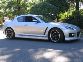 2008 Mazda RX-8 with 18x8.5 Volk LE37T wheels