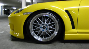 2008 Mazda RX-8 with 19x8.5 LUFF wheels