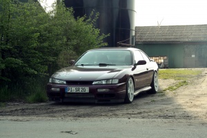 1997 Nissan S14 with 18x8.5 Rota P45F wheels
