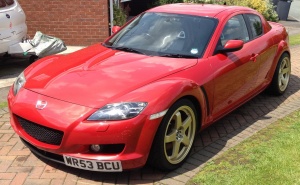 2007 Mazda RX-8 with 18x8.5 Inovit wheels