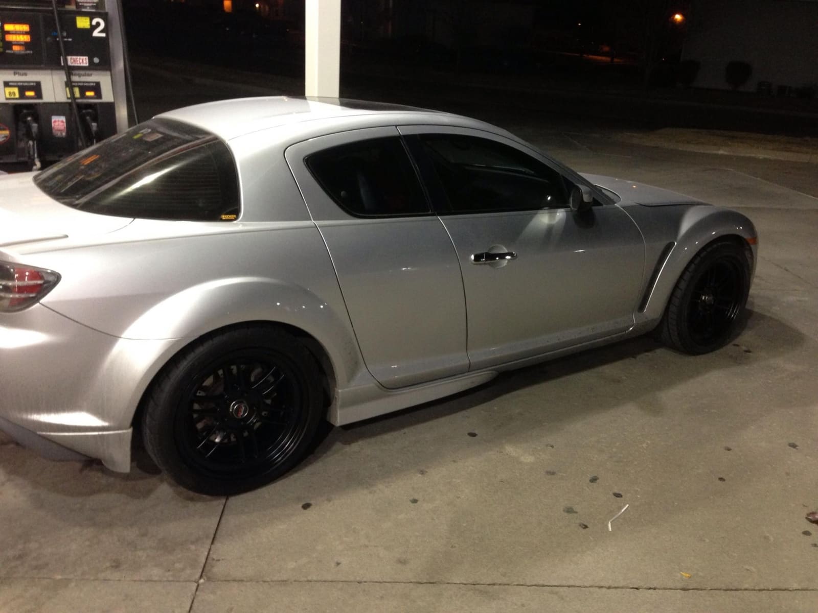 2008 Mazda RX-8 with 18x9.5 Enkei RPF-1 wheels