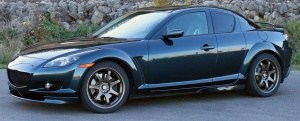 2009 Mazda RX-8 with 18x9 MB Weapons wheels