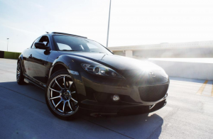 2009 Mazda RX-8 with 18x9 Rota G-Forces wheels
