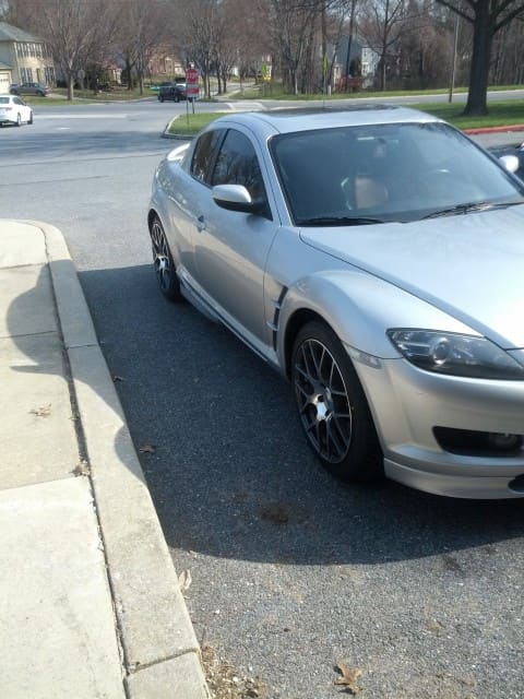 2008 Mazda RX-8 with 18x8.5 TSW Nurburgring wheels