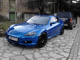 2007 Mazda RX-8 with 18x9 Rota Force Drift wheels