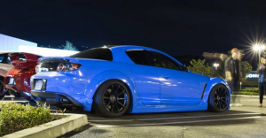 2008 Mazda RX-8 with 18x10.5 SSR GT-V02 wheels