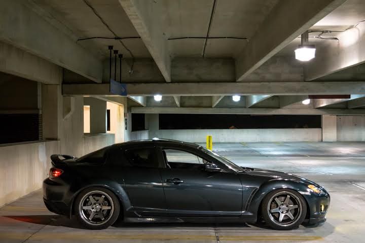 2011 Mazda RX-8 with 18x9.5 Varrstoen Es2 wheels