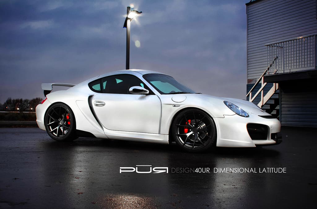 2014 Porsche Cayman with PUR 40UR wheels