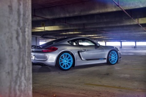 2014 Porsche Cayman with 20x8.5 Champion RF67 wheels