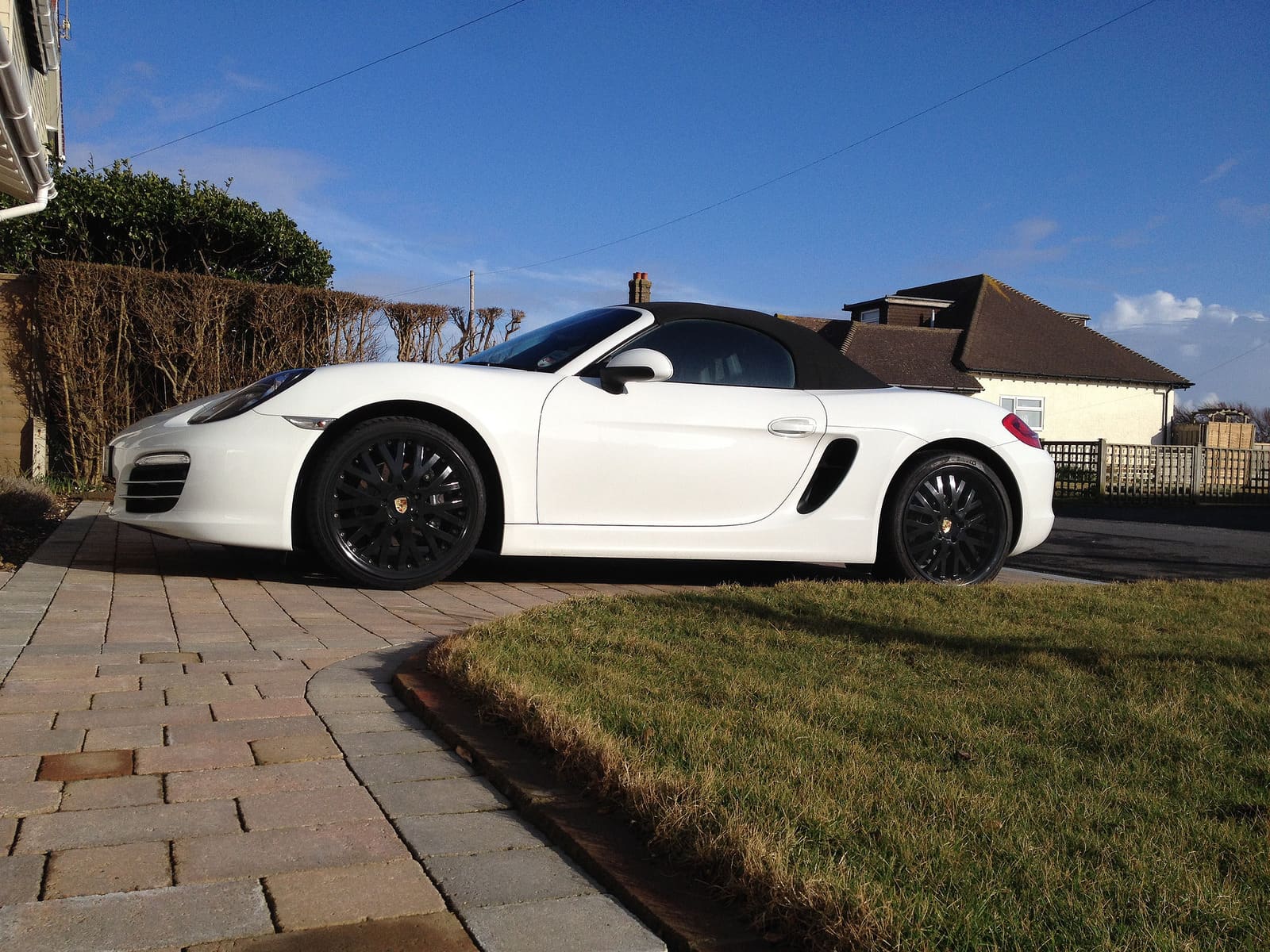 2014 Porsche Boxster with 20x9 Kahn wheels