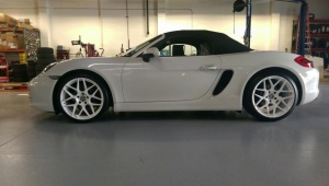 2015 Porsche Boxster with 20x8.5 HRE FF01 wheels