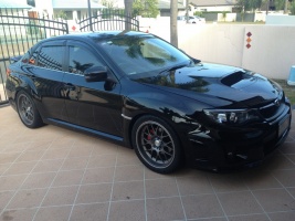 2011 Subaru Impreza WRX with 18x9 KOYA BS TEK wheels