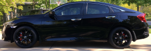 2016 Honda Civic with 18x8 Motegi MR126 wheels