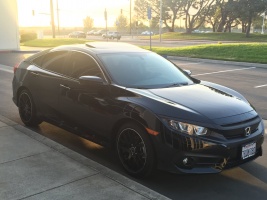 2016 Honda Civic with 18x8 wheels