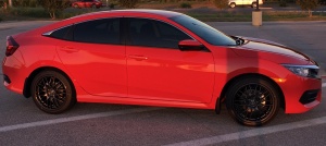 2016 Honda Civic with Enkei EKM3 wheels