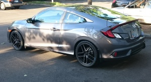 2016 Honda Civic with 18x8 Enkei wheels