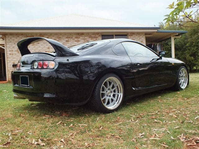 1993 Toyota Supra with 18x9 SSR SP3 wheels