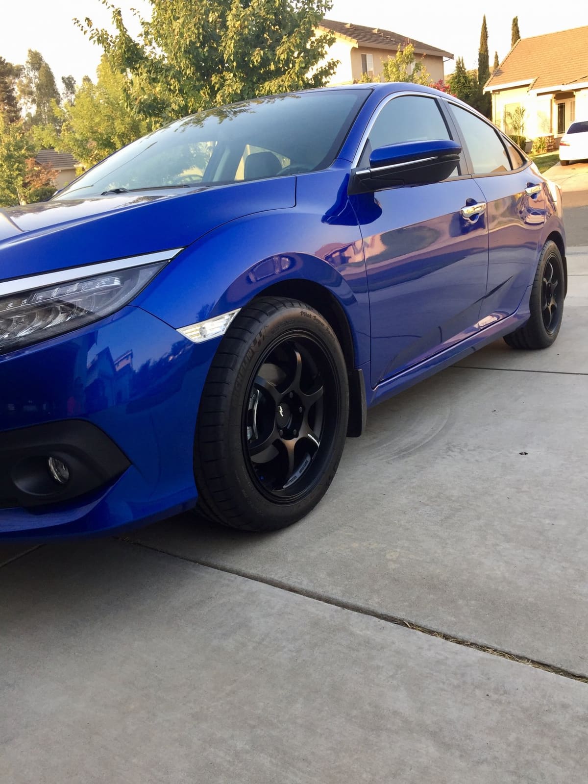 2016 Honda Civic with 17x8 wheels