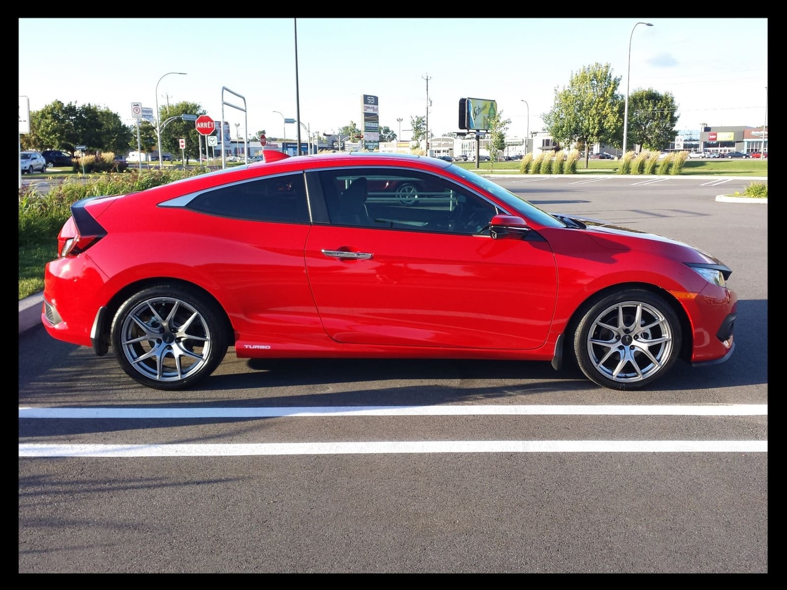 2016 Honda Civic with 18x8 FAST FC04 wheels